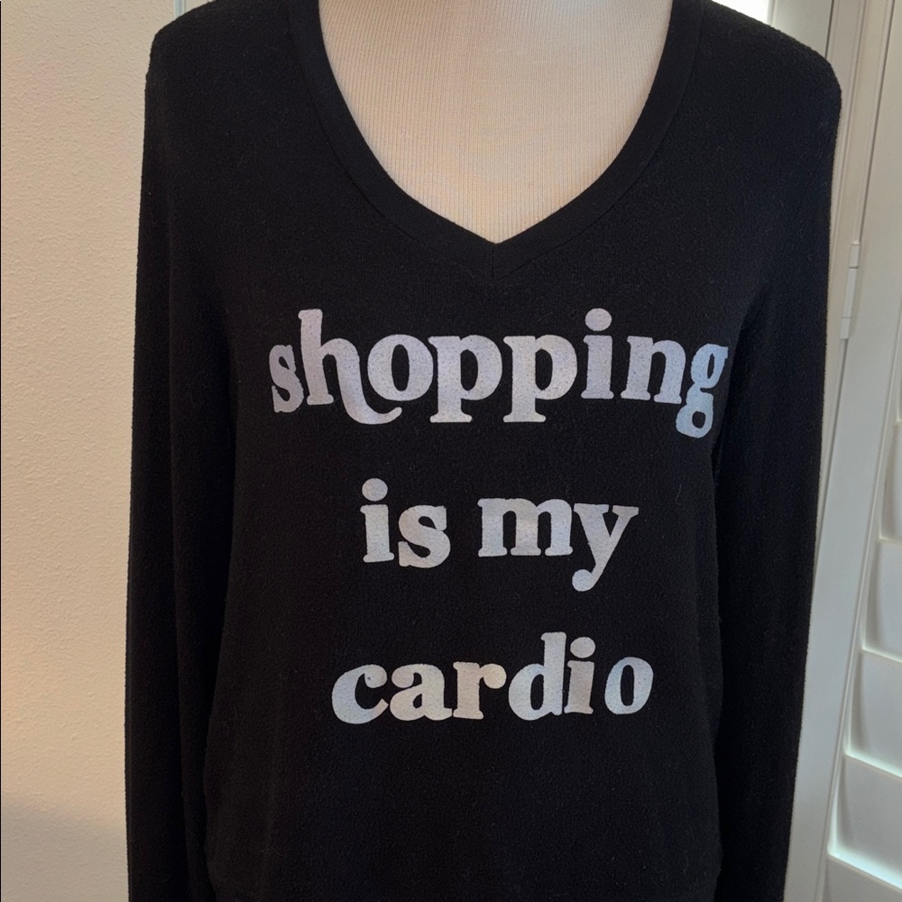 Wildfox Black Graphic Sweatshirt - S